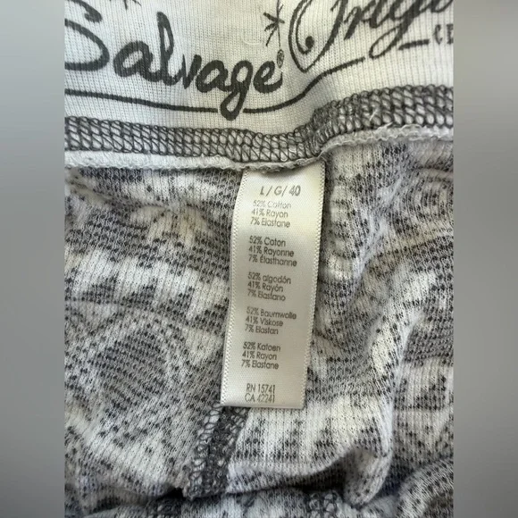 P.J. Salvage Black and White Geometric Pajama Pants - Picture 5 of 5